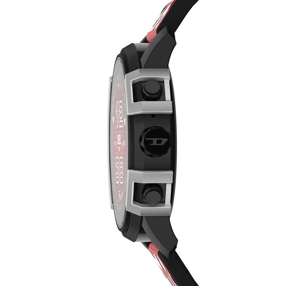 商品Diesel|Men's Touchscreen Griffed Black Nylon and Silicone Strap Smartwatch, 48mm,价格¥2612,第2张图片详细描述