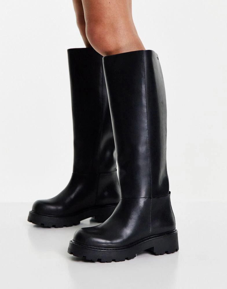 商品Vagabond|Vagabond Cosmo 2.0 knee high leather boots in black,价格¥1730,第4张图片详细描述