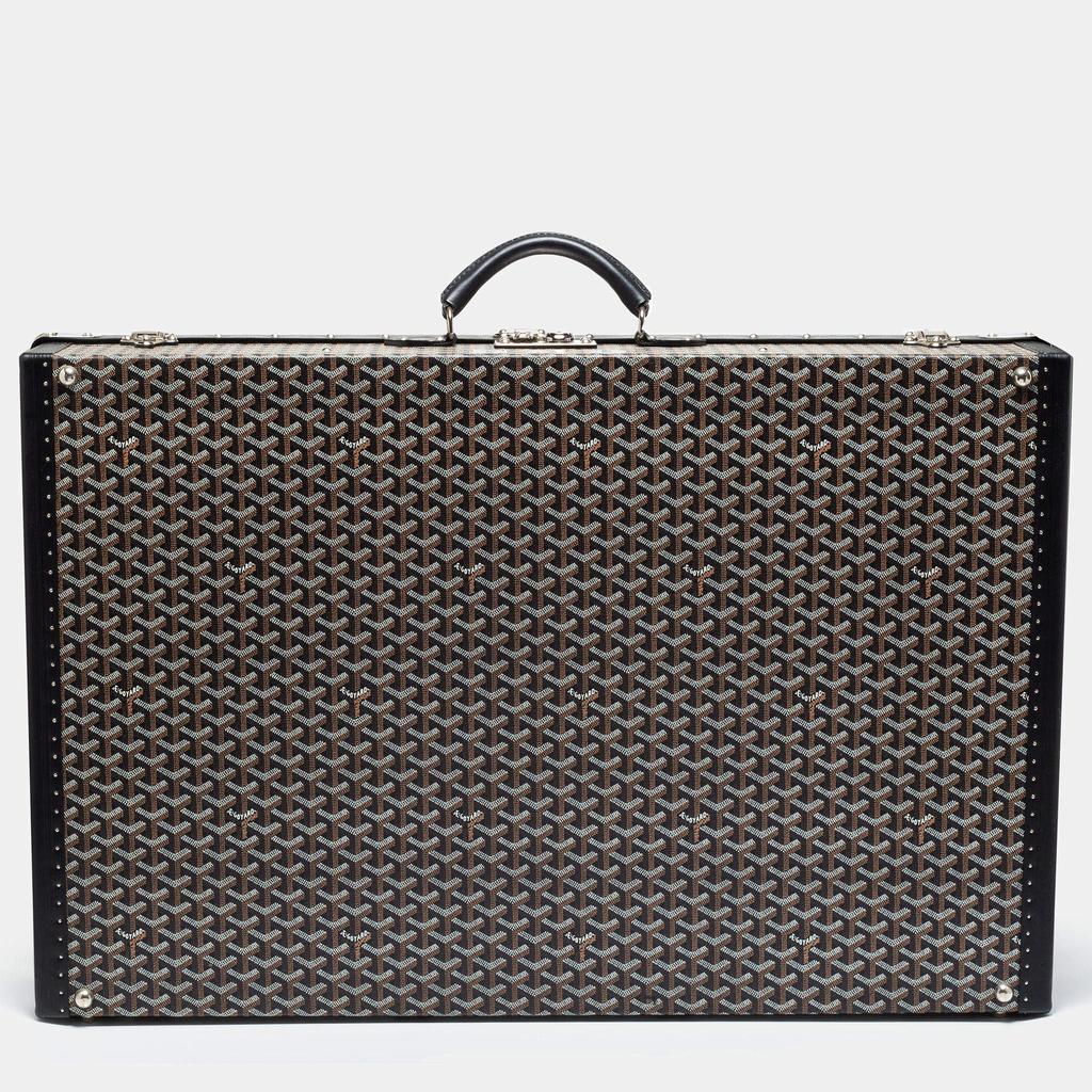 Goyard Black Goyardine Canvas And Leather Hotel 80 Grand Trunk Case商品第1张图片规格展示