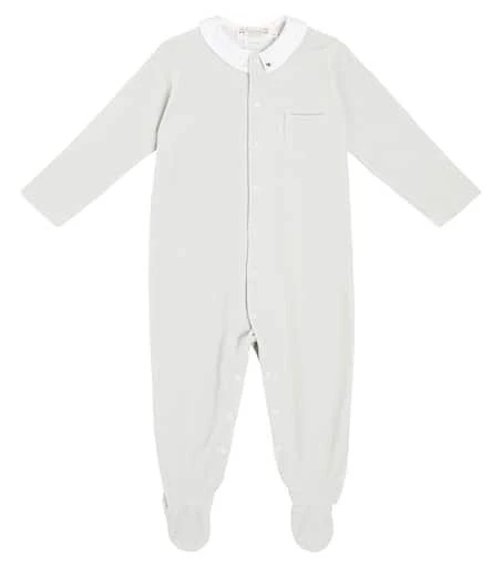 商品Bonpoint|Baby Tilouan cotton velvet onesie,价格¥1440,第1张图片