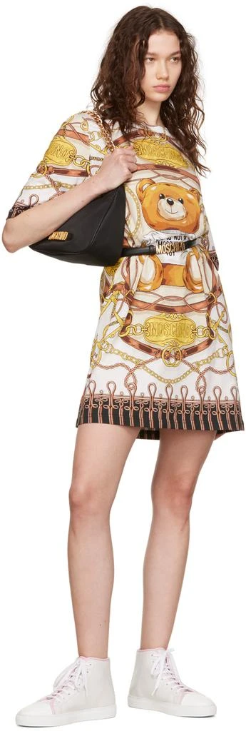 商品Moschino|灰白色 Military Teddy Scarf 连衣裙,价格¥2602,第4张图片详细描述