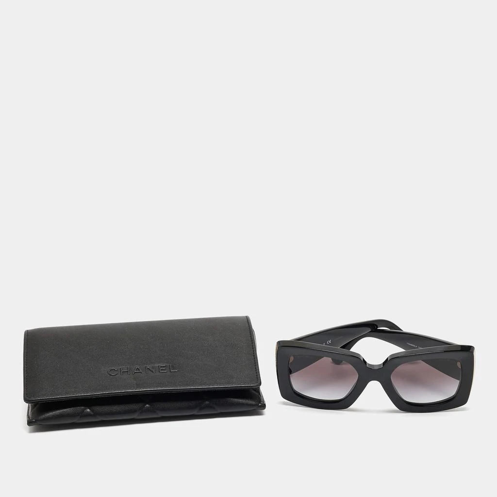 商品[二手商品] Chanel|Chanel Black/Gold Gradient 5435 CC Metal Rectangular Sunglasses,价格¥4267,第4张图片详细描述