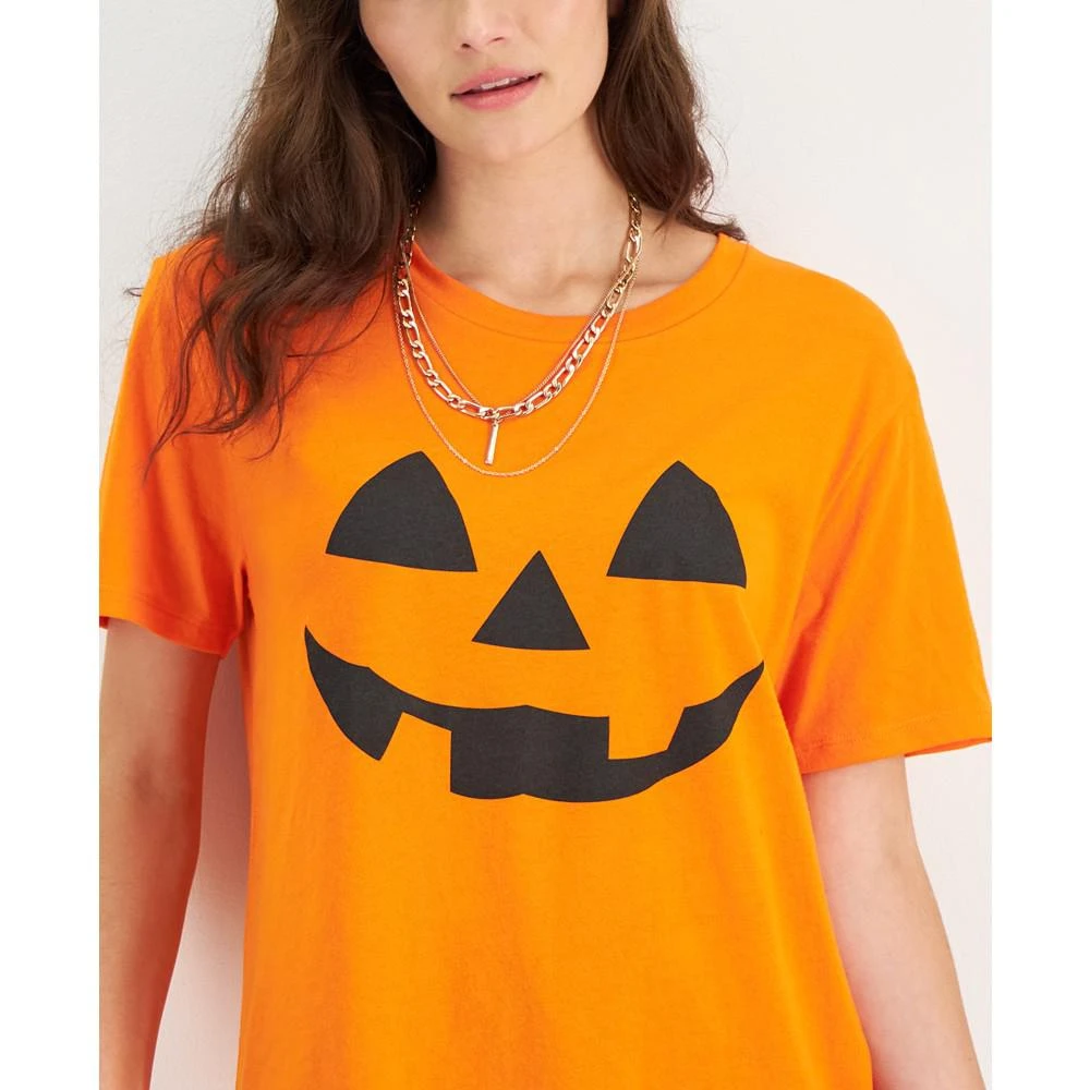 商品Love Tribe|Juniors' Pumpkin Graphic T-Shirt,价格¥77,第3张图片详细描述