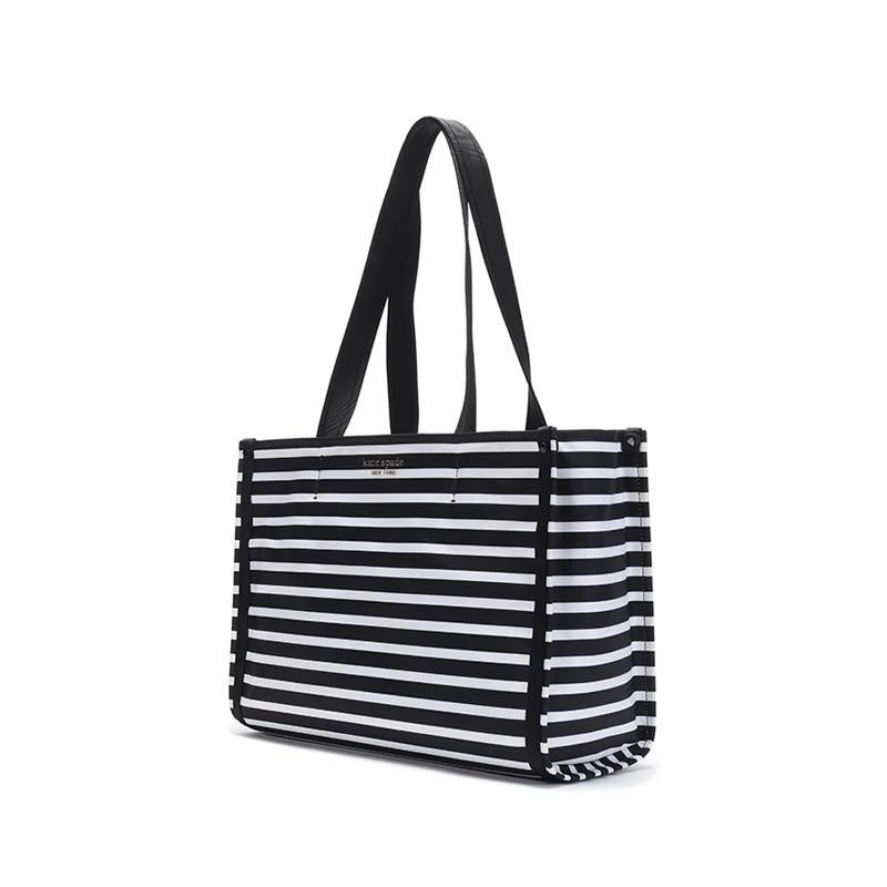 商品[国内直发] Kate Spade|凯特·丝蓓 Kate Spade 女士 黑白条纹轻便经典单肩手提包PXR00460 071,价格¥936,第2张图片详细描述