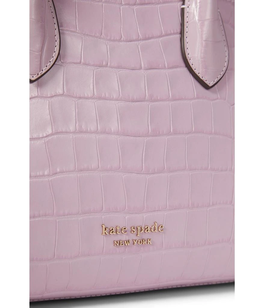 商品Kate Spade|Knott Croc Embossed Leather Medium Zip Top Satchel,价格¥1761,第4张图片详细描述