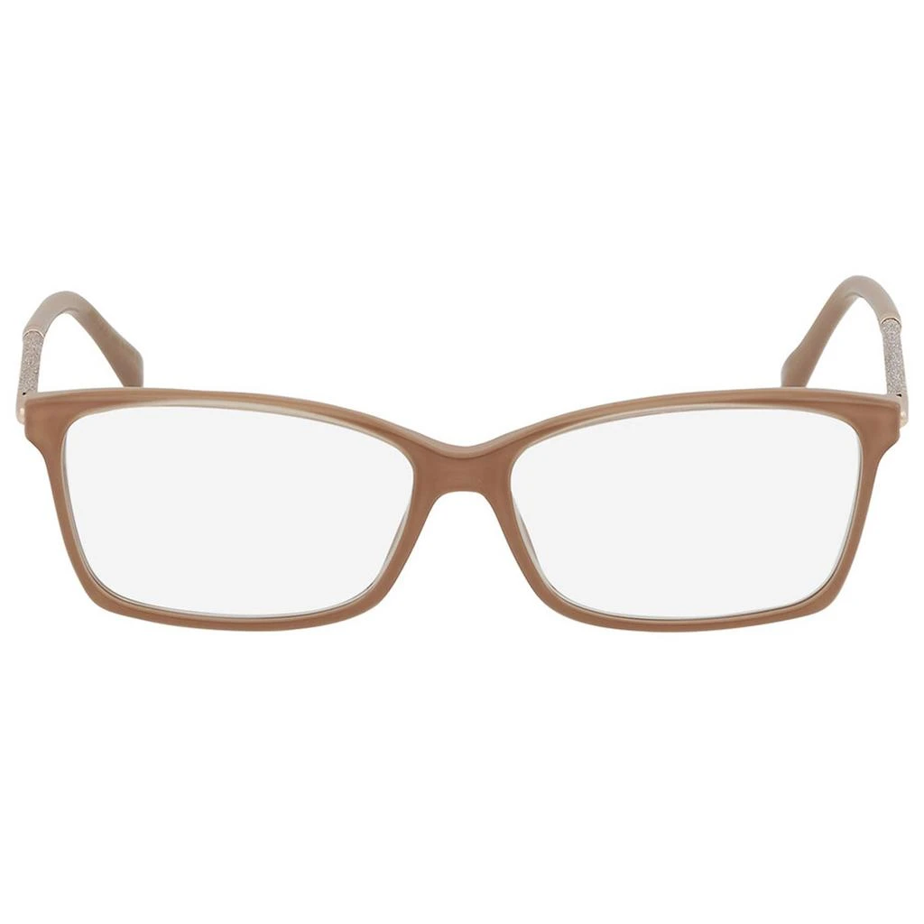 商品Jimmy Choo|Jimmy Choo Women's Eyeglasses - Demo Lens Beige Brown Acetate Frame | JC332 0FWM 55,价格¥448,第2张图片详细描述