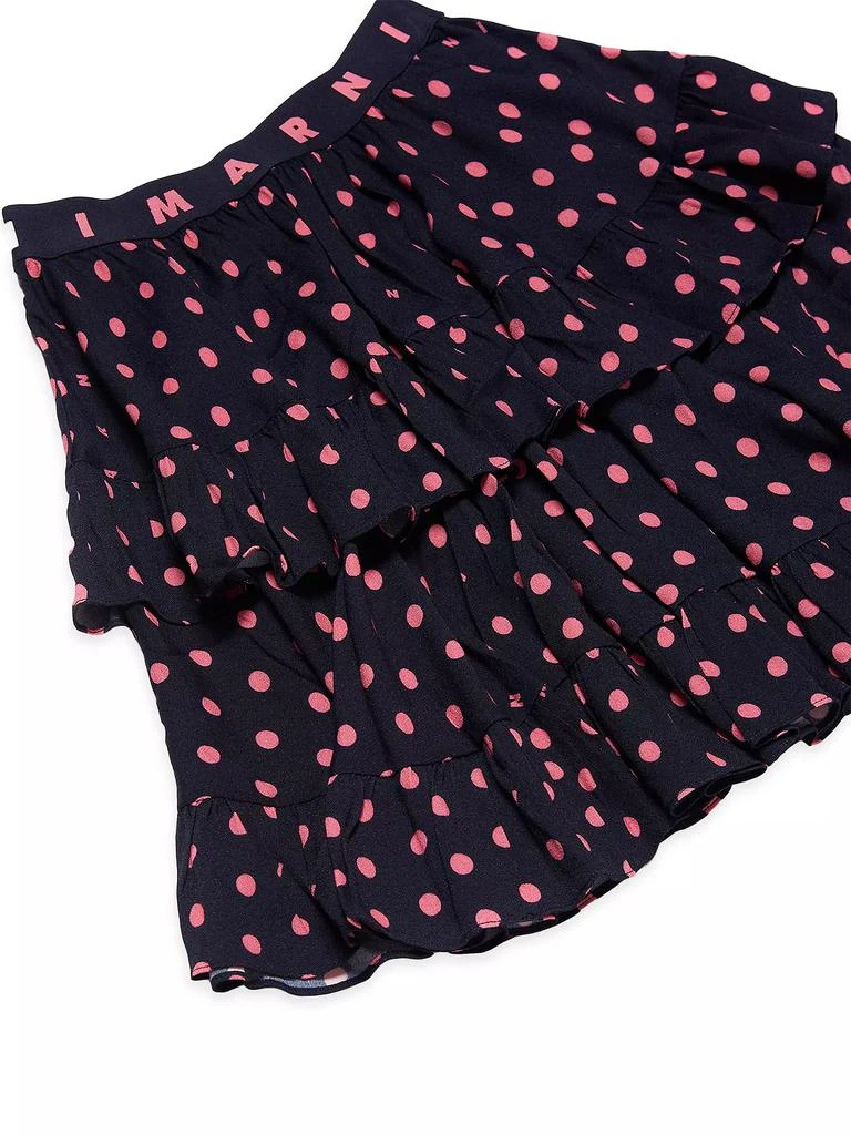 商品Marni|Little Girl's & Girl's Polka Dot Ruffle Skirt,价格¥565,第4张图片详细描述