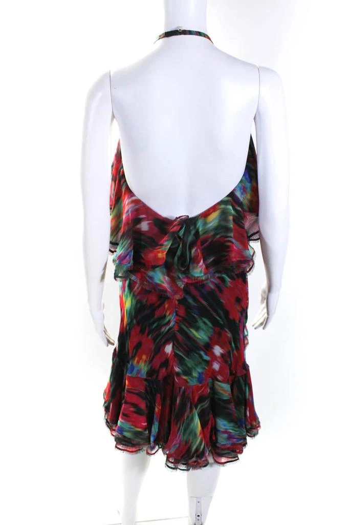 商品[二手商品] Jason Wu|Womens Silk Ruffle Flounce Halter Backless Slip Dress Multicolor,价格¥688,第3张图片详细描述