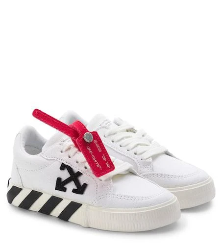 商品Off-White|Low Vulcanized皮革运动鞋,价格¥1402,第1张图片