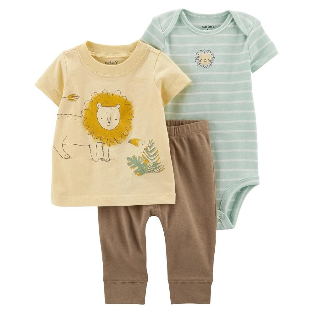 商品Carter's|Baby Boys My First Love Shirt, Bodysuit and Pants, 3 Piece Set,价格¥97,第1张图片