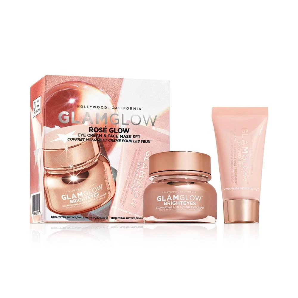 商品Glamglow|2-Pc. Rosé Glow Eye Cream & Face Mask Set,价格¥157,第1张图片