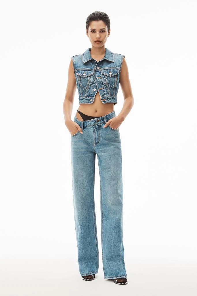 商品Alexander Wang|Asymmetrical Bikini Layer Jean In Denim,价格¥3127,第2张图片详细描述