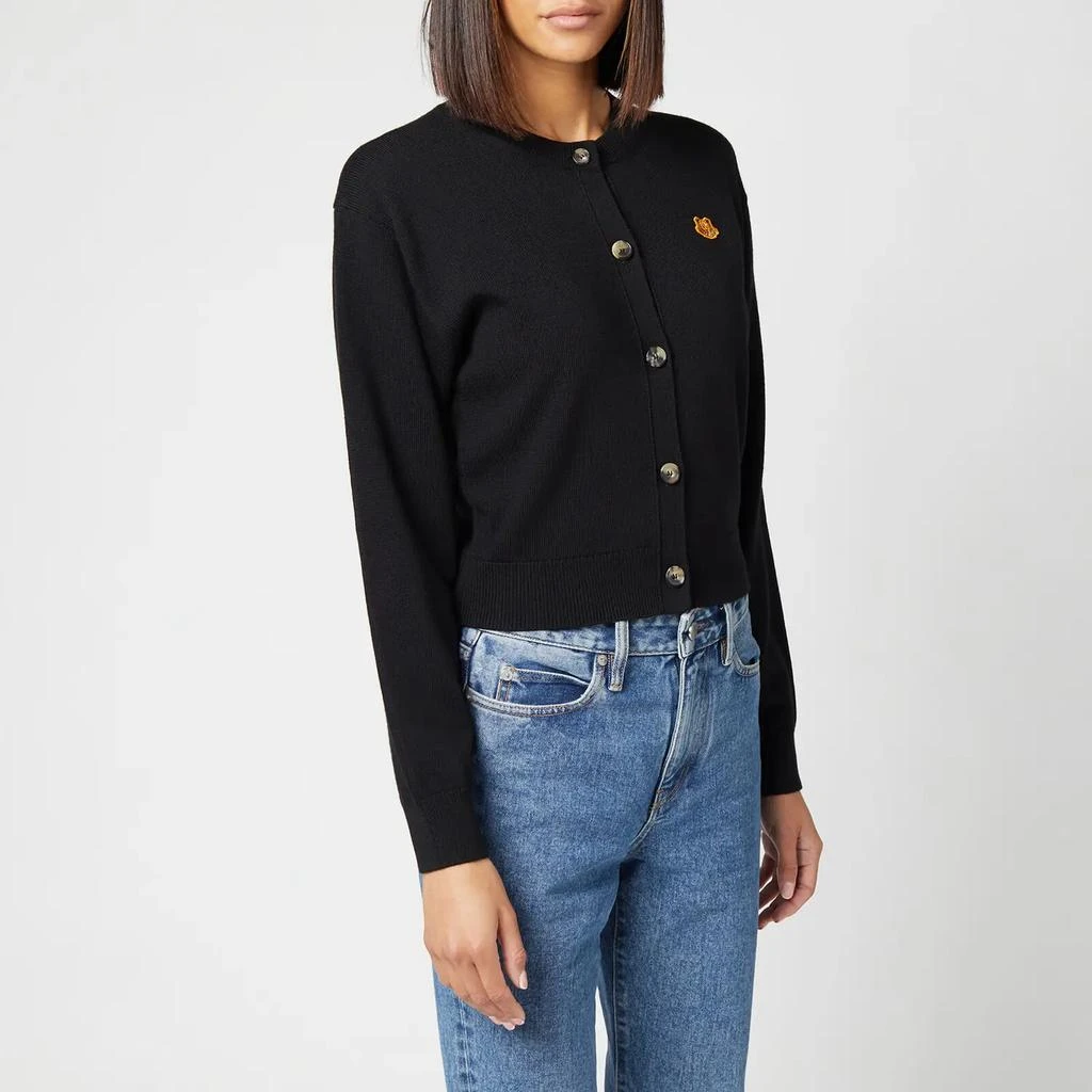 商品Kenzo|KENZO Women's Tiger Crest Buttoned Cardigan - Black,价格¥964,第2张图片详细描述