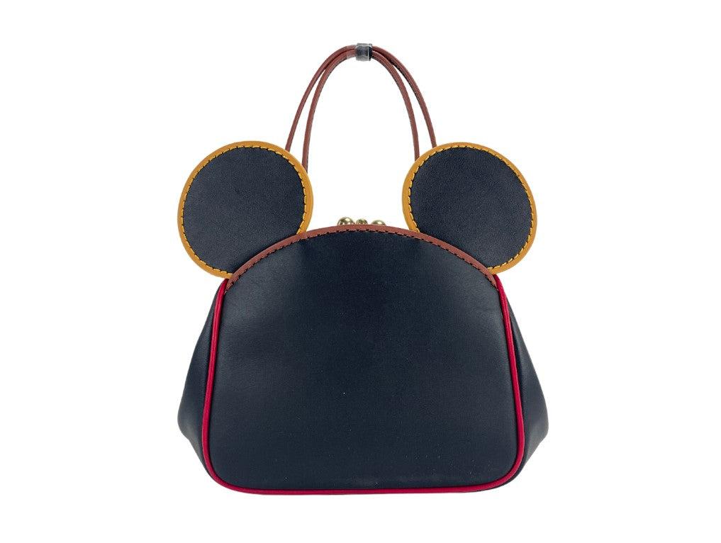 COACH (4720) Mickey Mouse X Keith Haring Small Leather Kisslock Crossbody Bag商品第1张图片规格展示