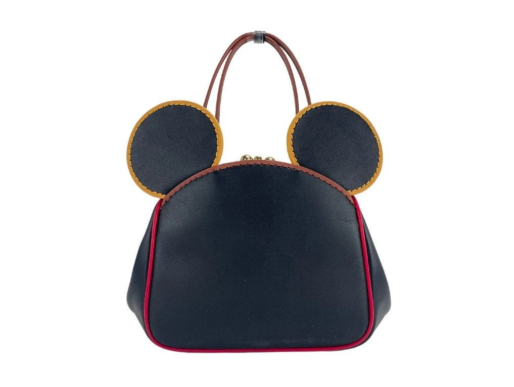 商品Coach|COACH (4720) Mickey Mouse X Keith Haring Small Leather Kisslock Crossbody Bag,价格¥3685,第1张图片