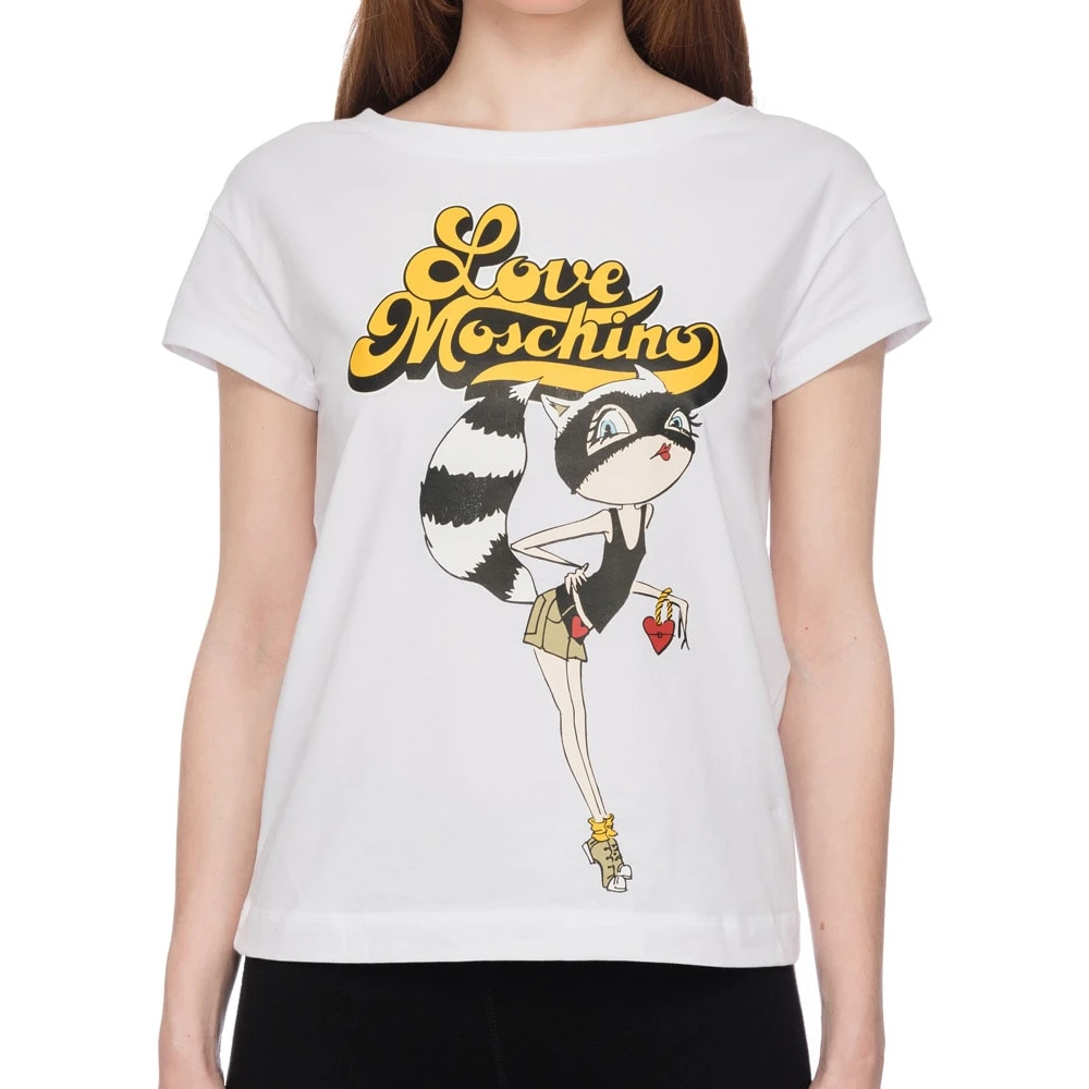 MOSCHINO 白色女士T恤 W4F3032-E1698-A00 商品