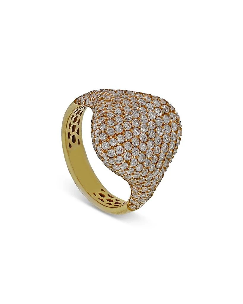 18K Yellow Gold Pavé Diamond Dome Statement Ring - Exclusive, Italy Campaign 商品