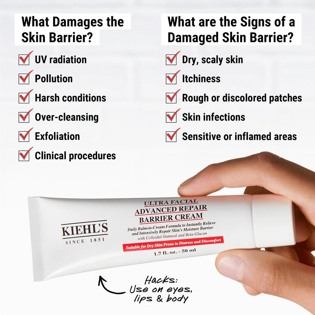 商品Kiehl's|Ultra Facial Advanced Repair Barrier Cream,价格¥358,第4张图片详细描述