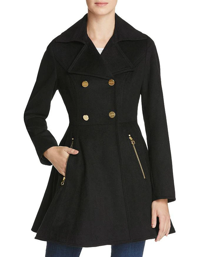 商品Laundry by Shelli Segal|Fit-and-Flare Double-Breasted Coat,价格¥1439,第1张图片