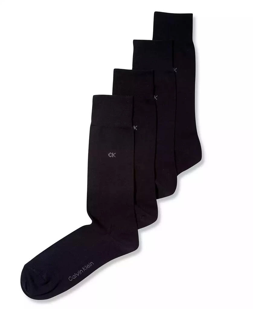 商品Calvin Klein|Men's Socks, 4 Pack Solid,价格¥227,第1张图片