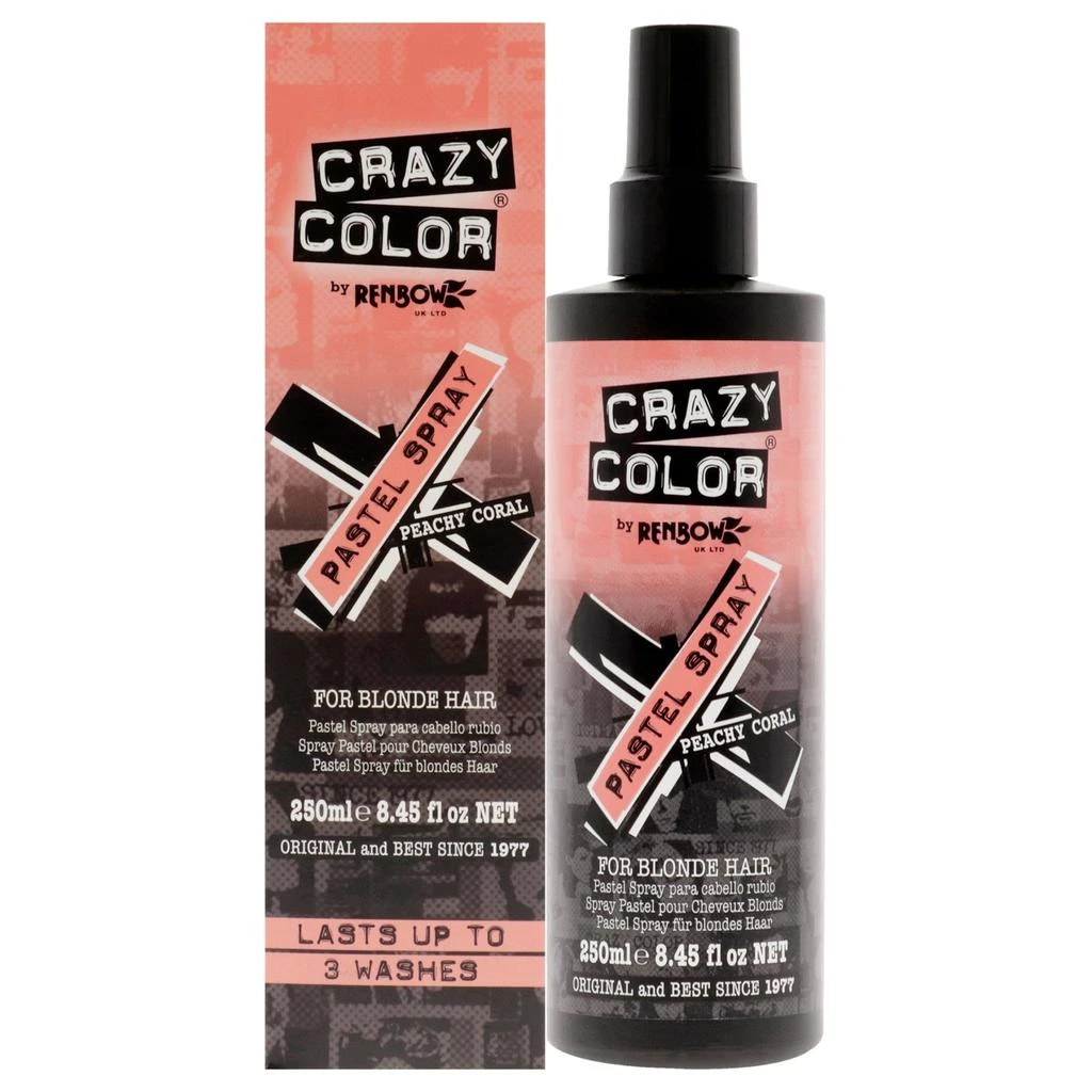 商品Crazy Color|Pastel Spray - Peachy Coral by  for Women - 8.45 oz Hair Spray,价格¥131,第1张图片