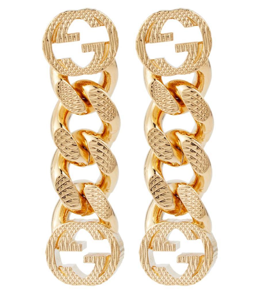 商品Gucci|Interlocking G chain earrings,价格¥2523,第1张图片
