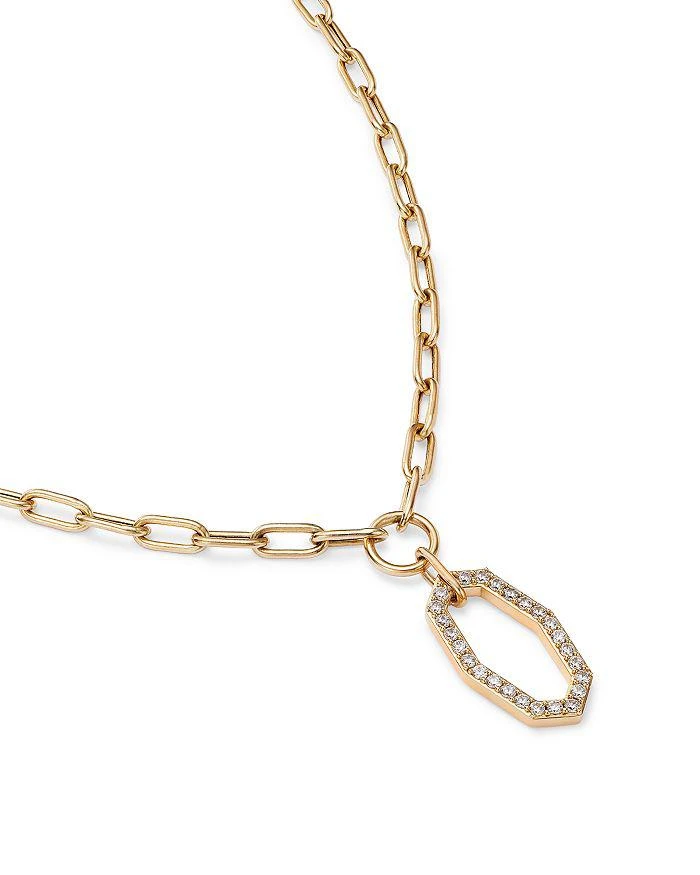 商品Bloomingdale's|Diamond Geometric Pendant Necklace in 14K Yellow Gold, 17" - Exclusive,价格¥17104,第3张图片详细描述