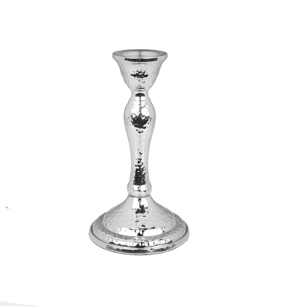 商品Classic Touch Decor|Nickel Candlestick with Hammered Design- 6.5"H,价格¥162,第1张图片