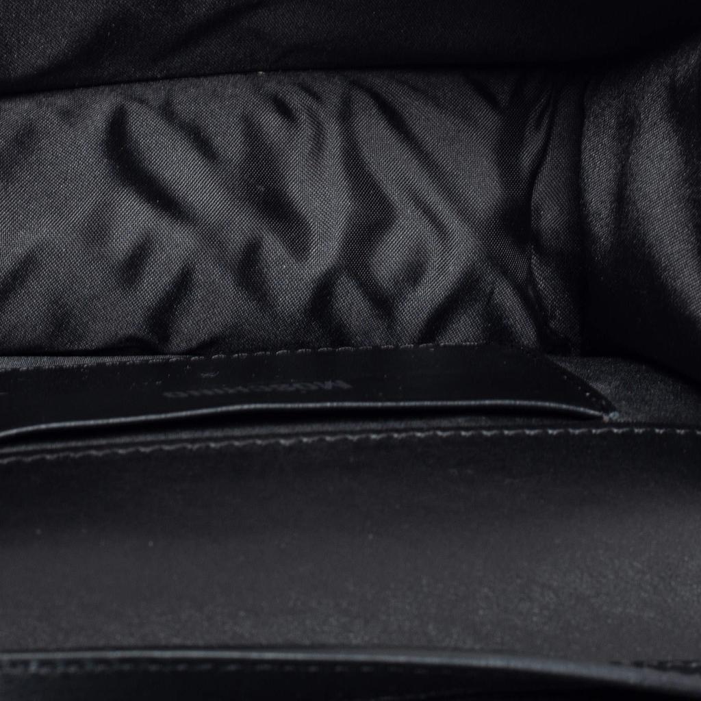 Moschino Black Leather Eyes Capsule Flap Crossbody Bag商品第7张图片规格展示
