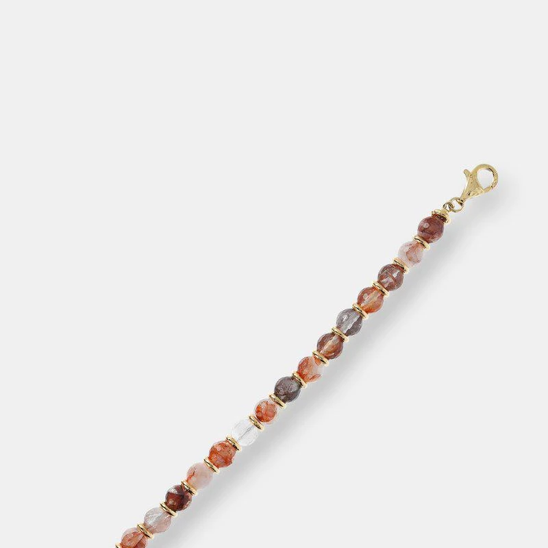 商品Etrusca Gioielli|Colour Gemstone Bracelet size 7.25" Red Quartz,价格¥1050,第2张图片详细描述