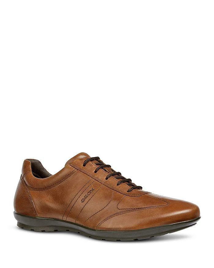 商品Geox|Men's Symbol Leather Oxfords,价格¥970,第1张图片