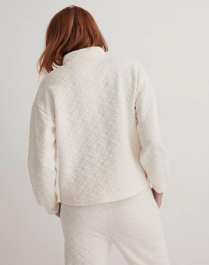 商品Madewell|Quilted-Knit Lace-Up Sweatshirt,价格¥502-¥573,第5张图片详细描述
