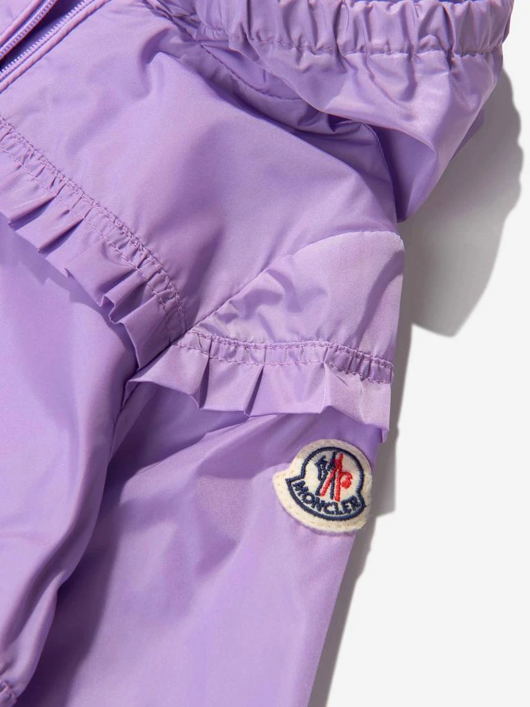 商品Moncler|Moncler Lilac Baby Girls Ruffle Trim Hooded Hiti Jacket,价格¥1080,第3张图片详细描述