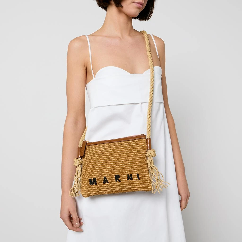 商品Marni|Marni Marcel Raffia and Leather Crossbody Bag,价格¥2708,第2张图片详细描述