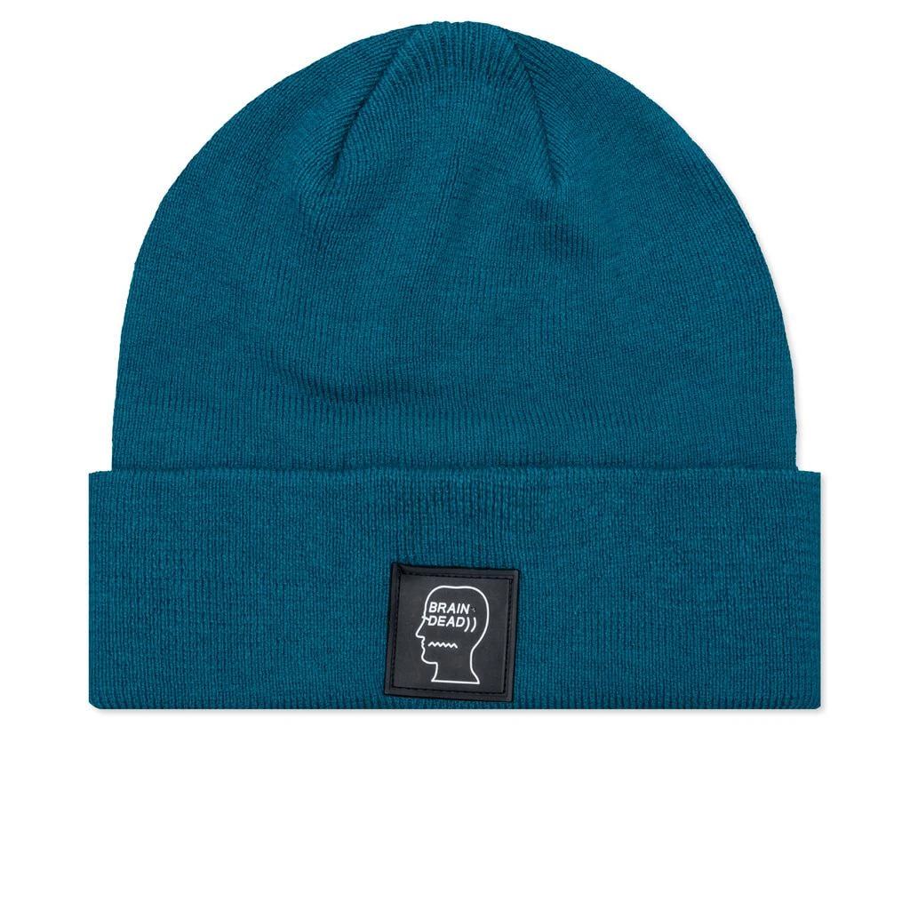 商品Brain Dead|Logo Head Wool Beanie - Mallard Green,价格¥289,第1张图片