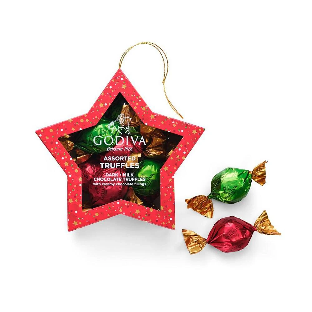 商品Godiva|Ornament Star Chocolate Gift Box, 10 Piece Set,价格¥93,第1张图片