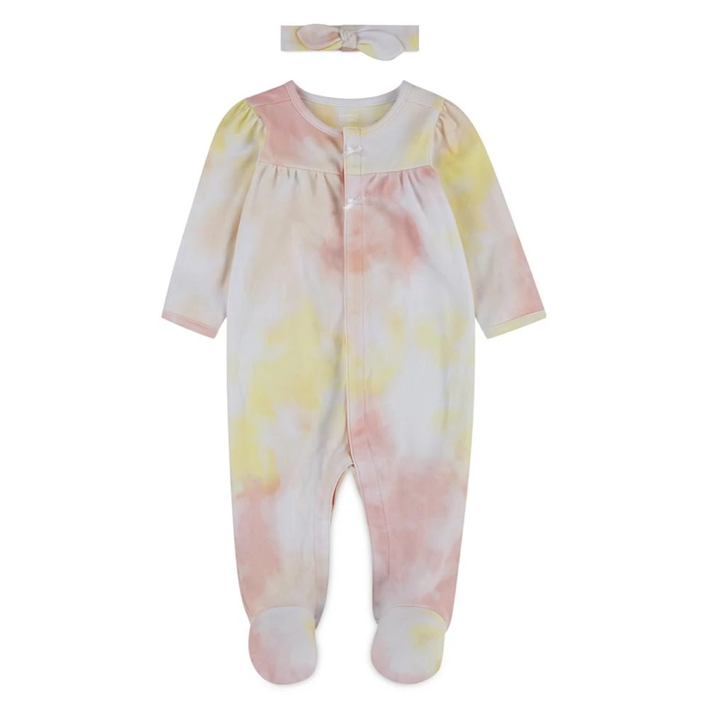 商品Levi's|Baby Girls Long Sleeves Footed Coverall with Headband,价格¥56,第1张图片