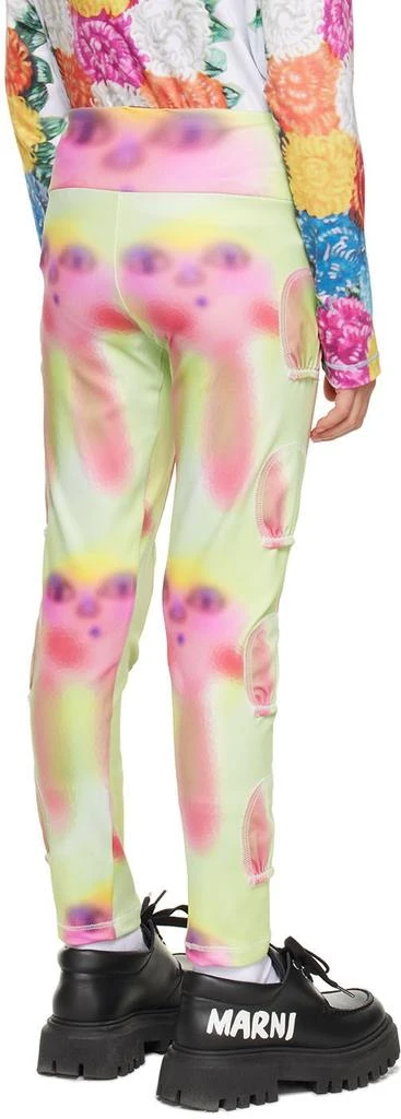 商品CHOPOVA LOWENA|SSENSE Exclusive Kids Green Spray Paint Alien Tennis Ball Leggings,价格¥274,第3张图片详细描述