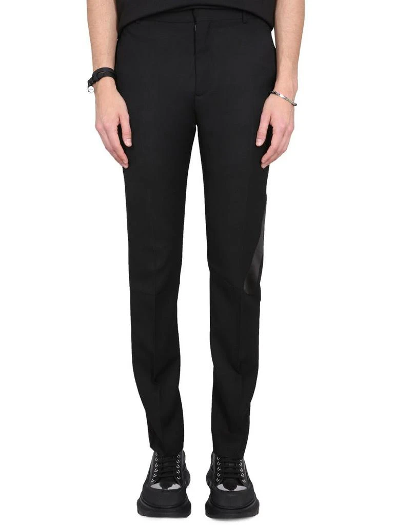 商品Alexander McQueen|ALEXANDER MCQUEEN VIRGIN WOOL PANTS,价格¥4772,第1张图片