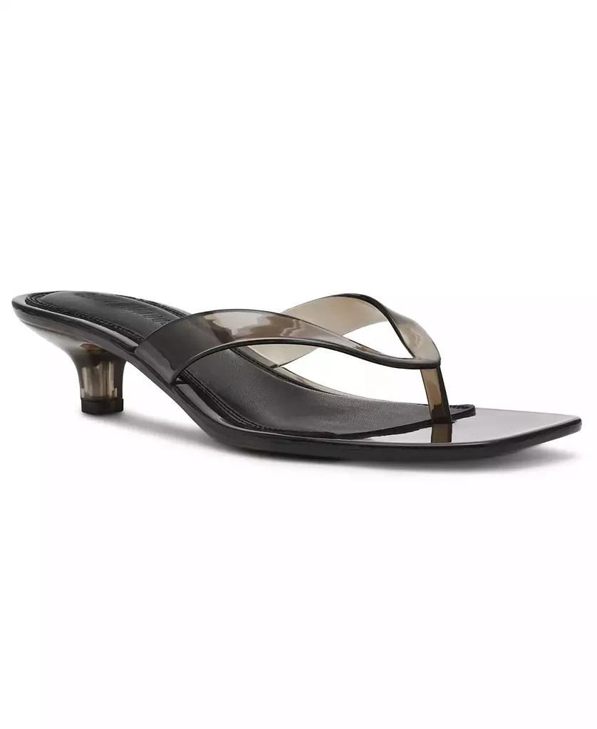 商品Steve Madden|Women's Tracie-J Kitten-Heel Jelly Thong Sandals,价格¥439,第1张图片详细描述