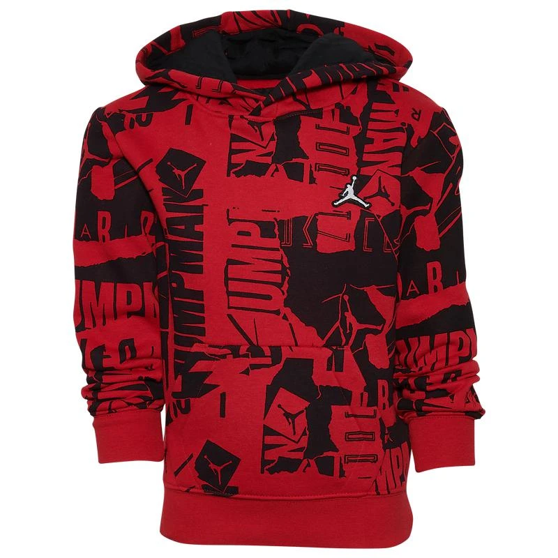 商品Jordan|Jordan Essentials AOP Pullover Hoodie - Boys' Preschool,价格¥154,第1张图片