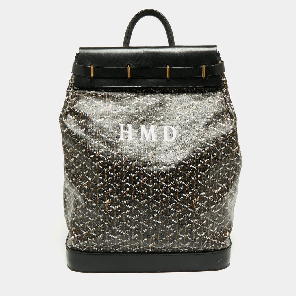 Goyard Black Goyardine Coated Canvas Steamer PM Bag商品第1张图片规格展示