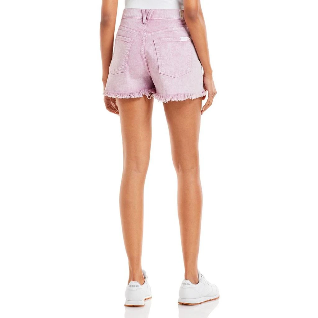 商品7 For All Mankind|7 For All Mankind Womens Monroe Acid Wash Short Cutoff Shorts,价格¥92,第3张图片详细描述