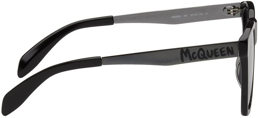 商品Alexander McQueen|Black Square Sunglasses,价格¥1924,第2张图片详细描述