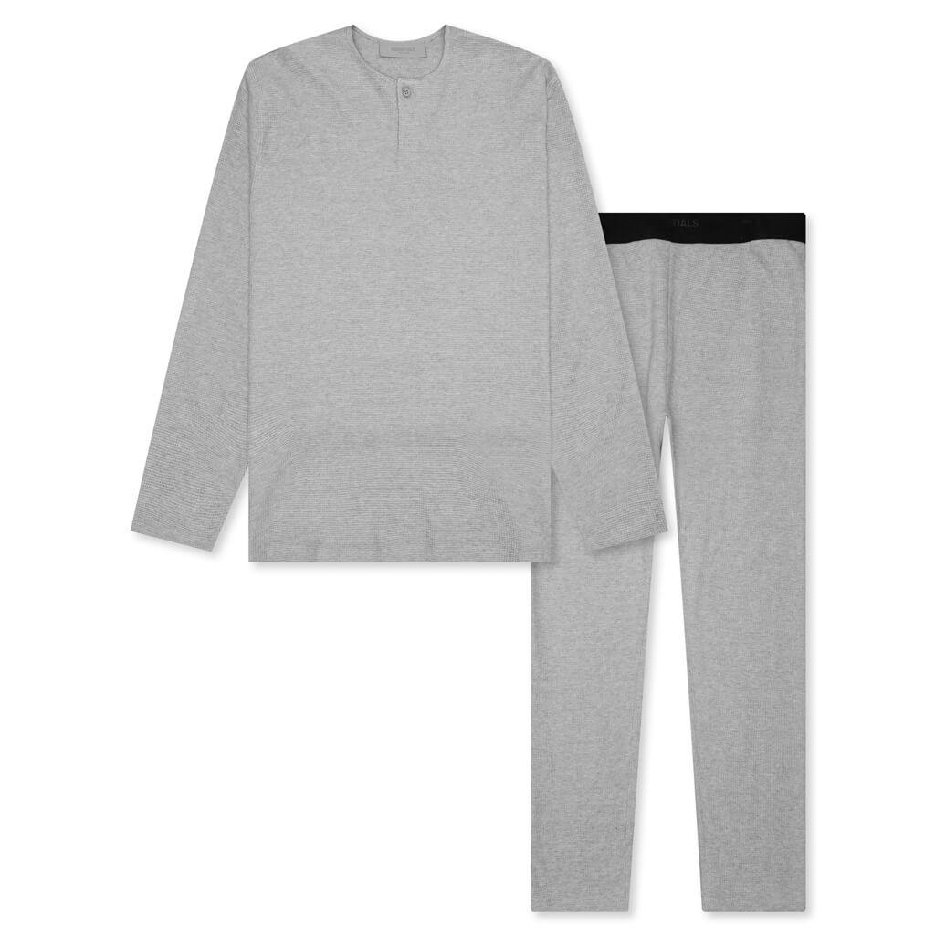 Fear of God Essentials Henley Thermal Set - Dark Oatmeal商品第1张图片规格展示