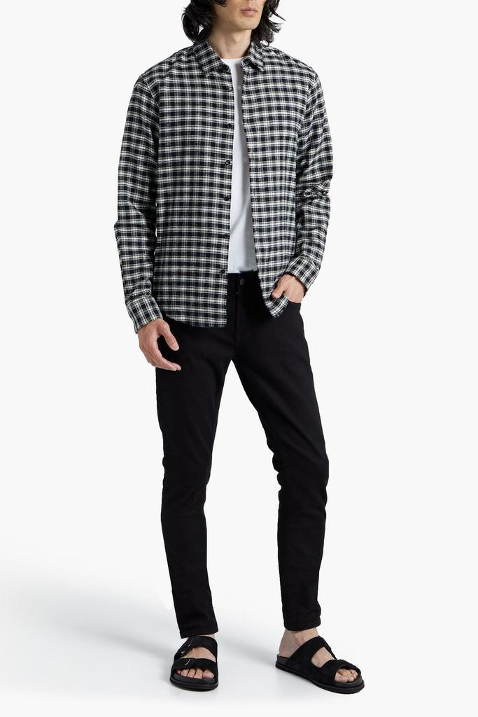 商品Sandro|Checked cotton-flannel shirt,价格¥745,第4张图片详细描述