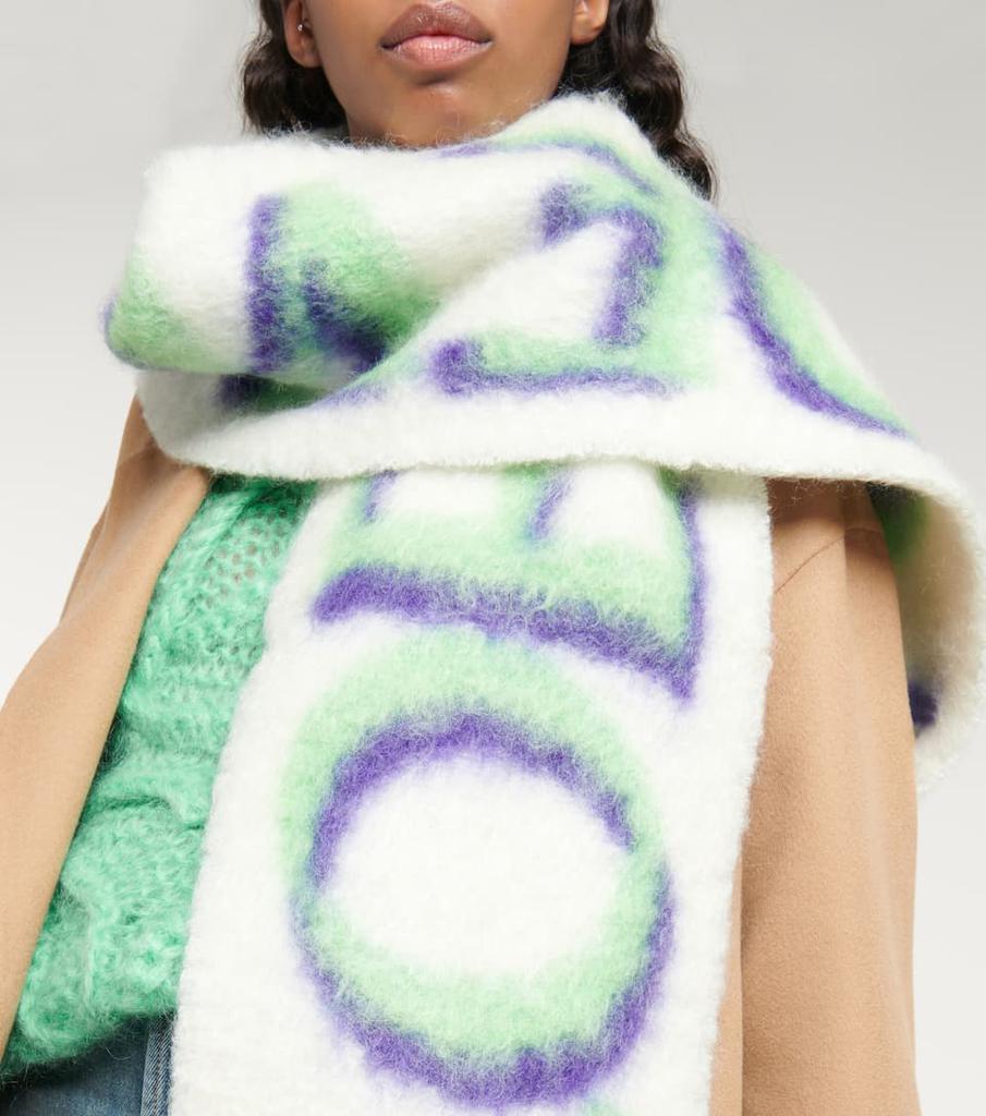 商品Loewe|Intarsia wool-blend scarf,价格¥3719,第5张图片详细描述