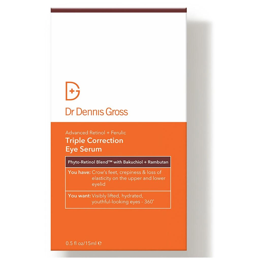 商品Dr. Dennis Gross|Dr Dennis Gross Skincare Advanced Retinol + Ferulic Triple Correction Eye Serum,价格¥582,第2张图片详细描述