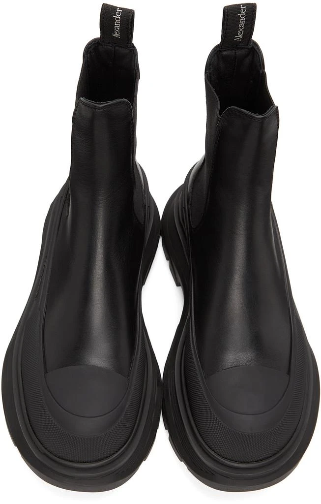 商品Alexander McQueen|Black Tread Slick Chelsea Boots,价格¥2594,第5张图片详细描述