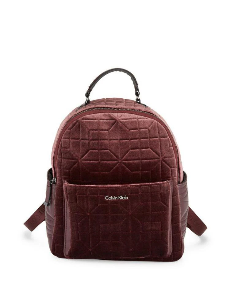 商品Calvin Klein|Quilted Velvet Backpack,价格¥535,第1张图片